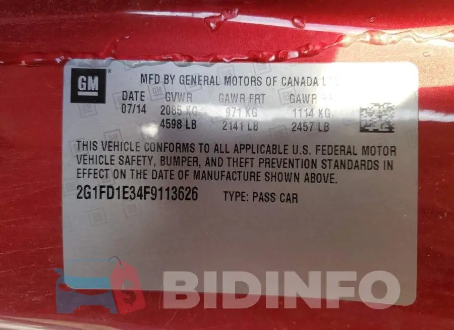 2G1FD1E34F9113626 Photo# 13