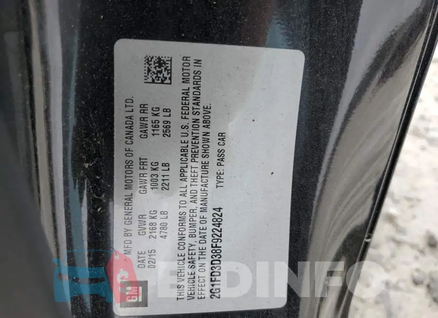 2G1FD3D38F9224824 Photo# 12