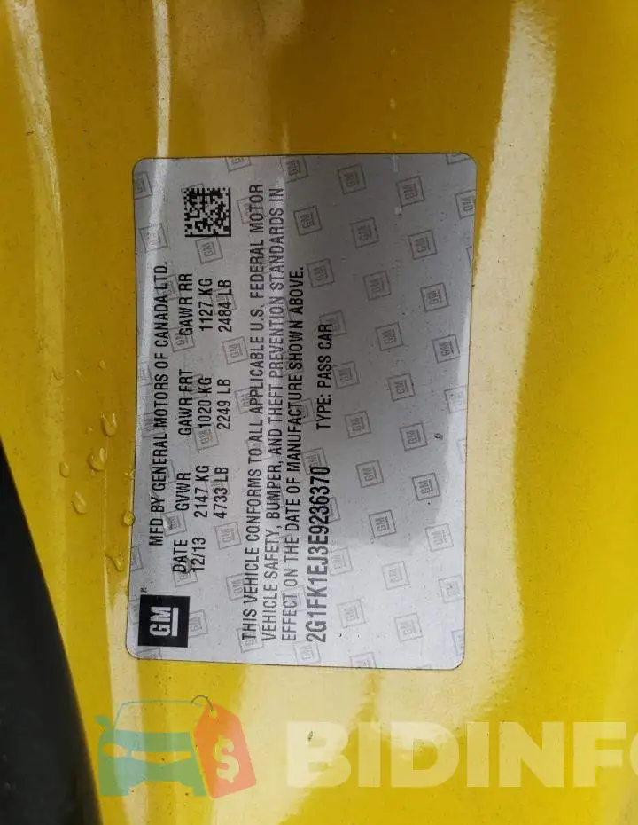 2G1FK1EJ3E9236370 Photo# 12