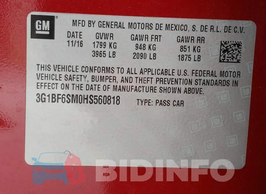 3G1BF6SM0HS560818 Photo# 10