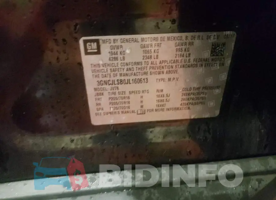3GNCJLSB0JL160613 Photo# 12