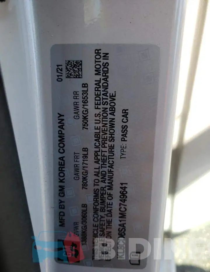 KL8CD6SA1MC749641 Photo# 12