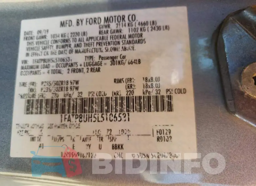 1FATP8UH5L5106531 Photo# 12