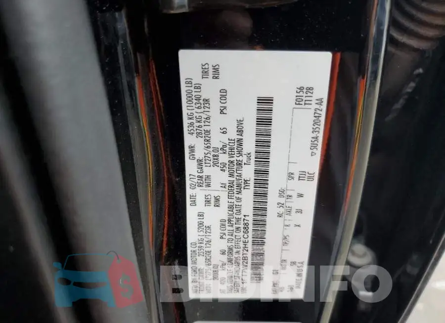 1FT7W2BT2HEC68871 Photo# 12
