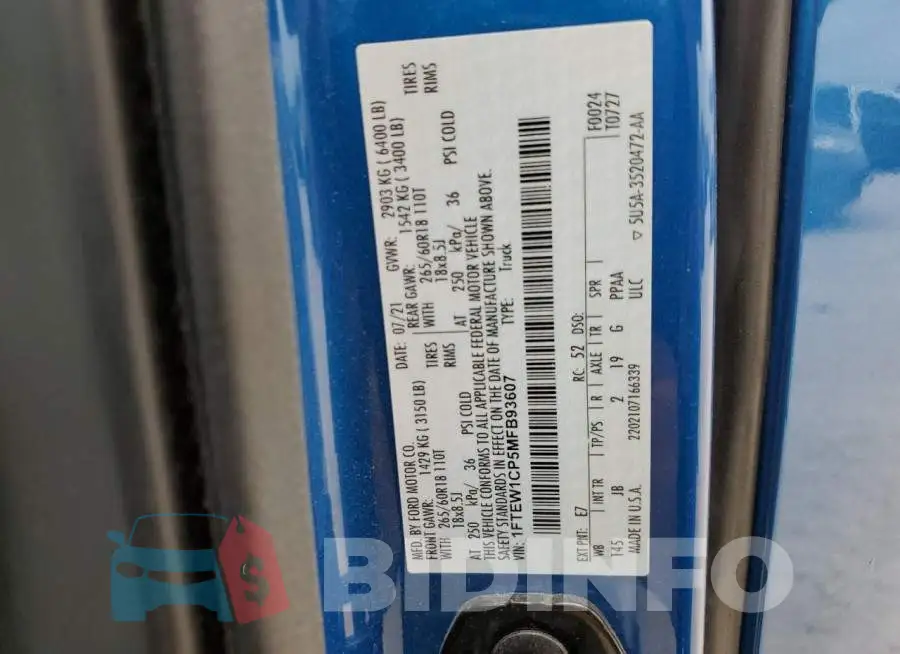 1FTEW1CP5MFB93607 Photo# 13