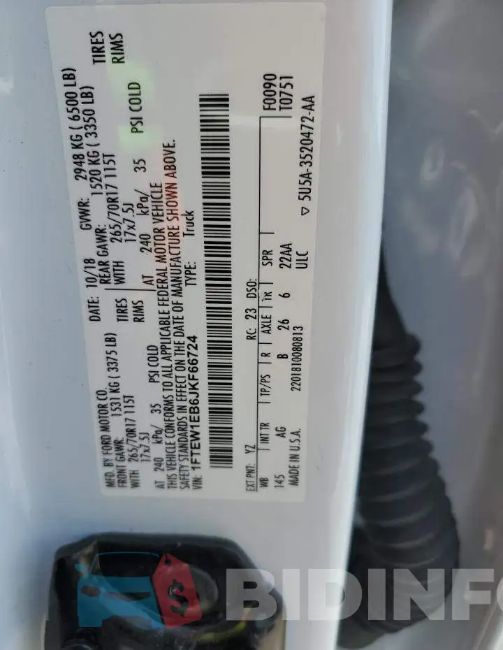 1FTEW1EB6JKF66724 Photo# 13