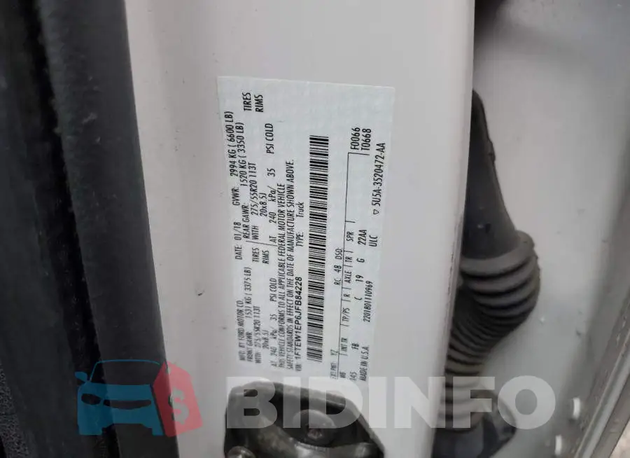 1FTEW1EP6JFB84228 Photo# 13