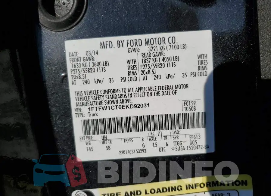 1FTFW1CT6EKD92031 Photo# 12