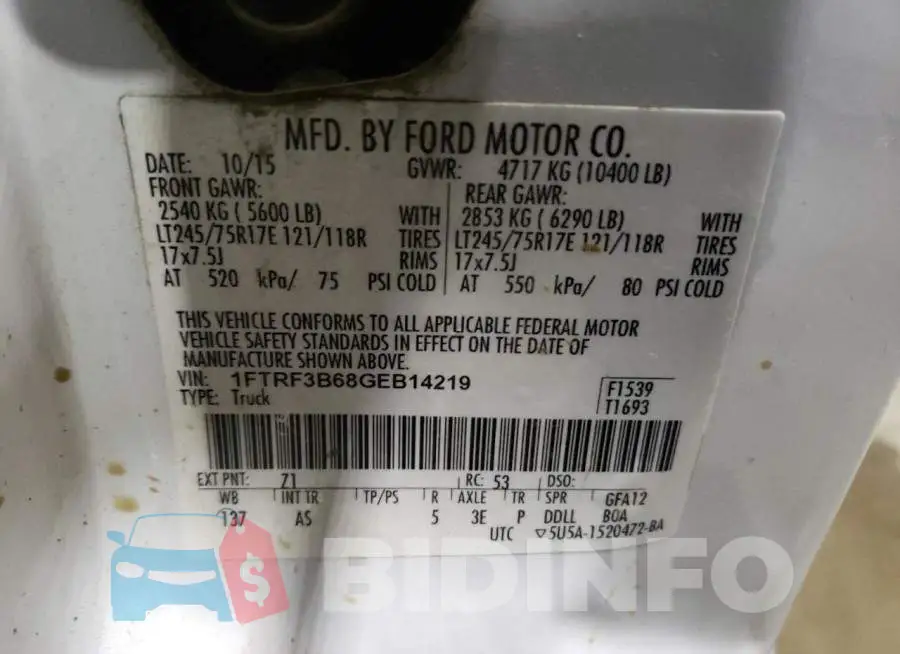 1FTRF3B68GEB14219 Photo# 12