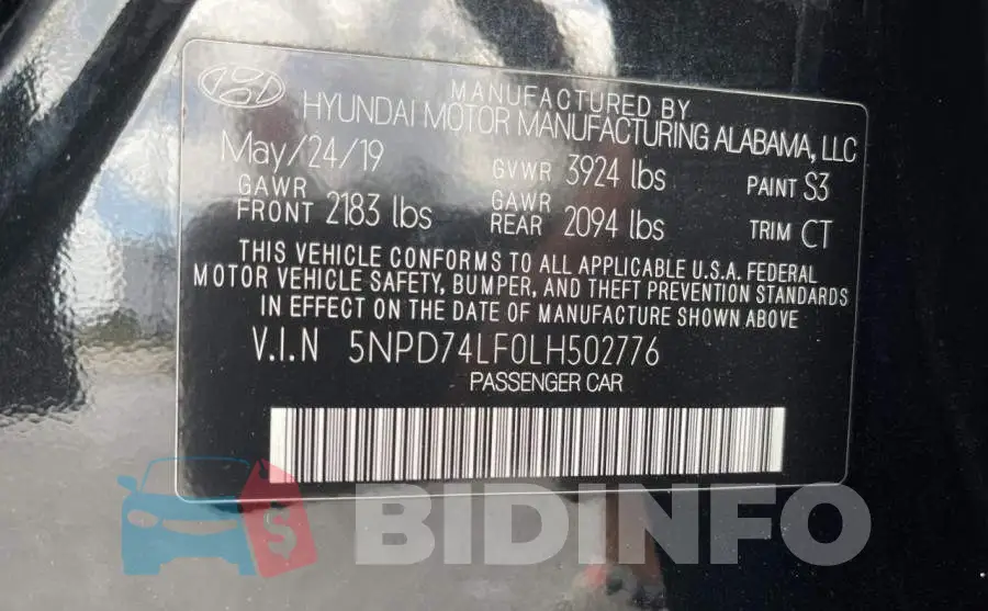 5NPD74LF0LH502776 Photo# 10
