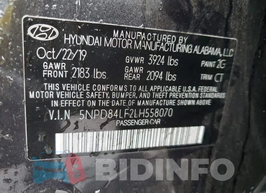 5NPD84LF2LH558070 Photo# 12