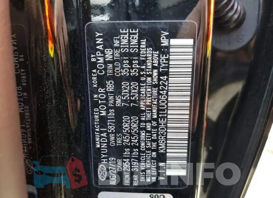 KM8R3DHE1LU064224 Photo# 13