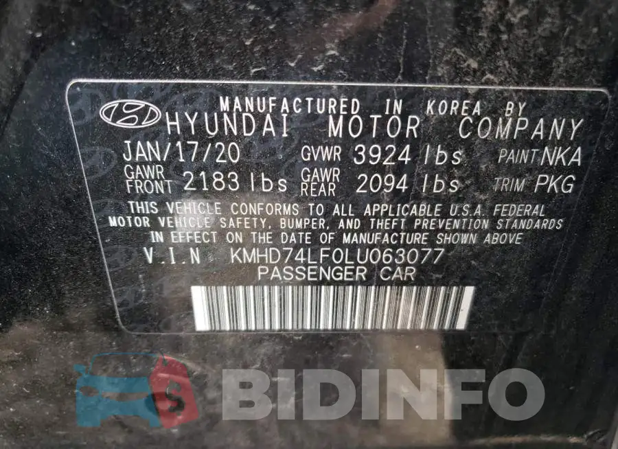 KMHD74LF0LU063077 Photo# 12
