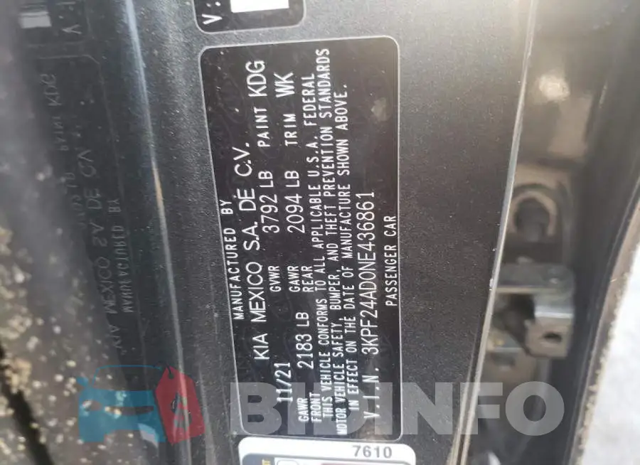 3KPF24AD0NE436861 Photo# 13