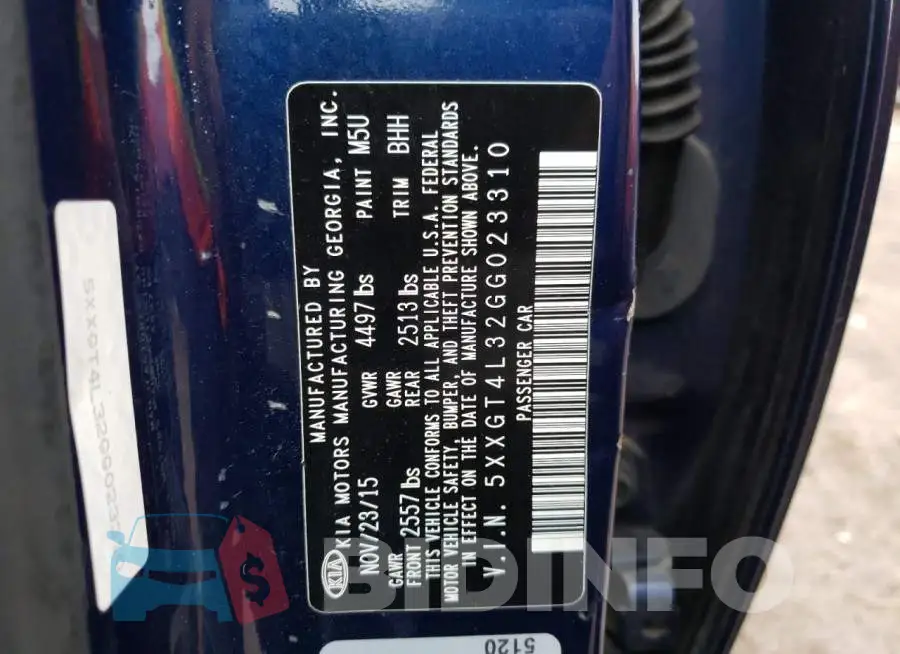 5XXGT4L32GG023310 Photo# 13