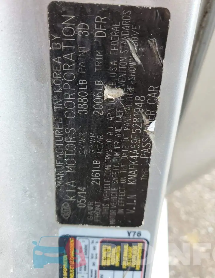 KNAFK4A69F5281948 Photo# 12