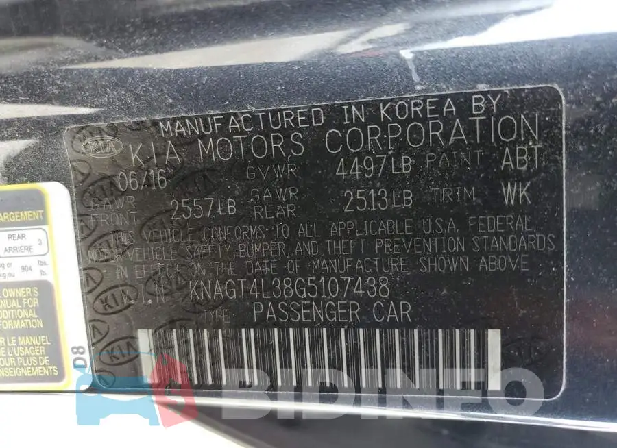 KNAGT4L38G5107438 Photo# 12