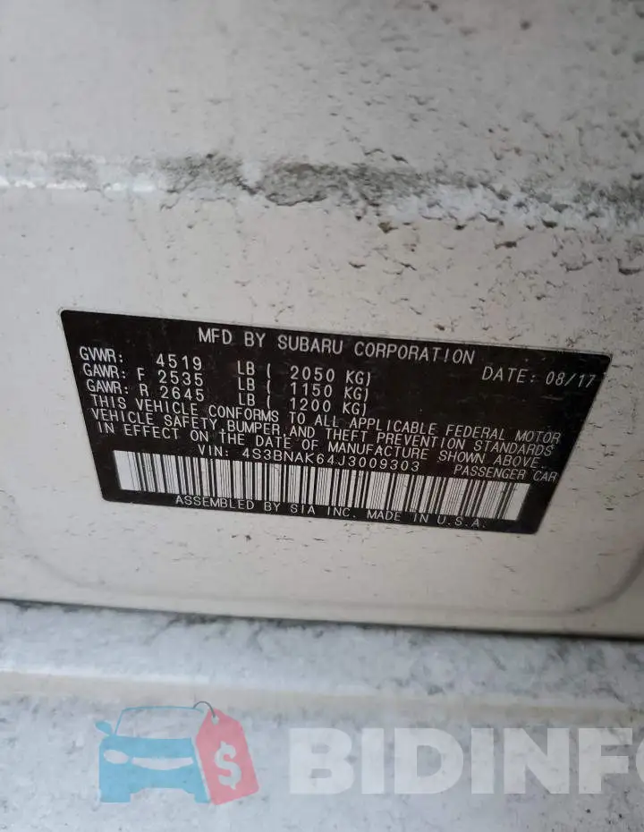 4S3BNAK64J3009303 Photo# 12