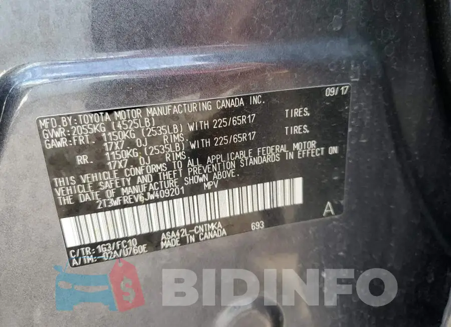 2T3WFREV6JW409201 Photo# 13