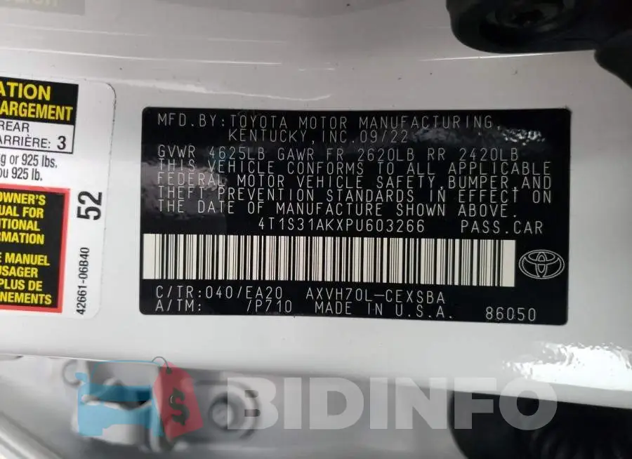 4T1S31AKXPU603266 Photo# 12