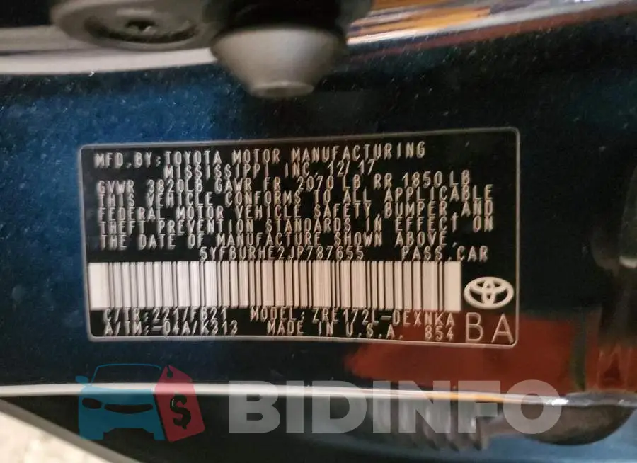 5YFBURHE2JP787655 Photo# 12