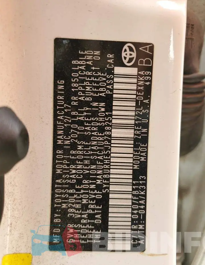 5YFBURHE5JP788251 Photo# 12