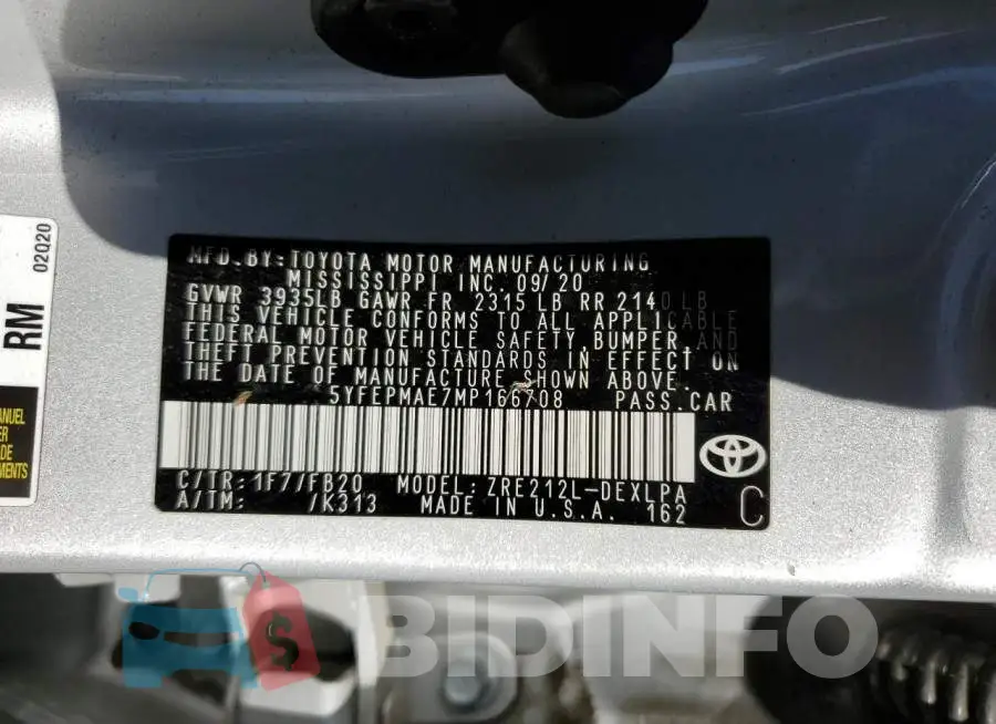 5YFEPMAE7MP166708 Photo# 12