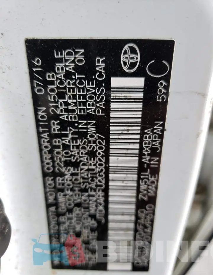 JTDKARFU2G3029027 Photo# 12