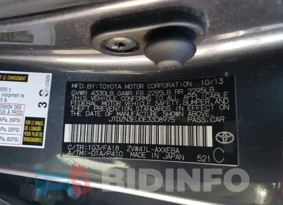 JTDZN3EU0E3308975 Photo# 12