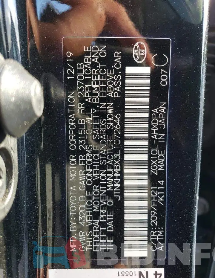 JTNKHMBX3L1072646 Photo# 13