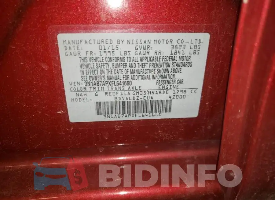 3N1AB7APXFL641660 Photo# 12