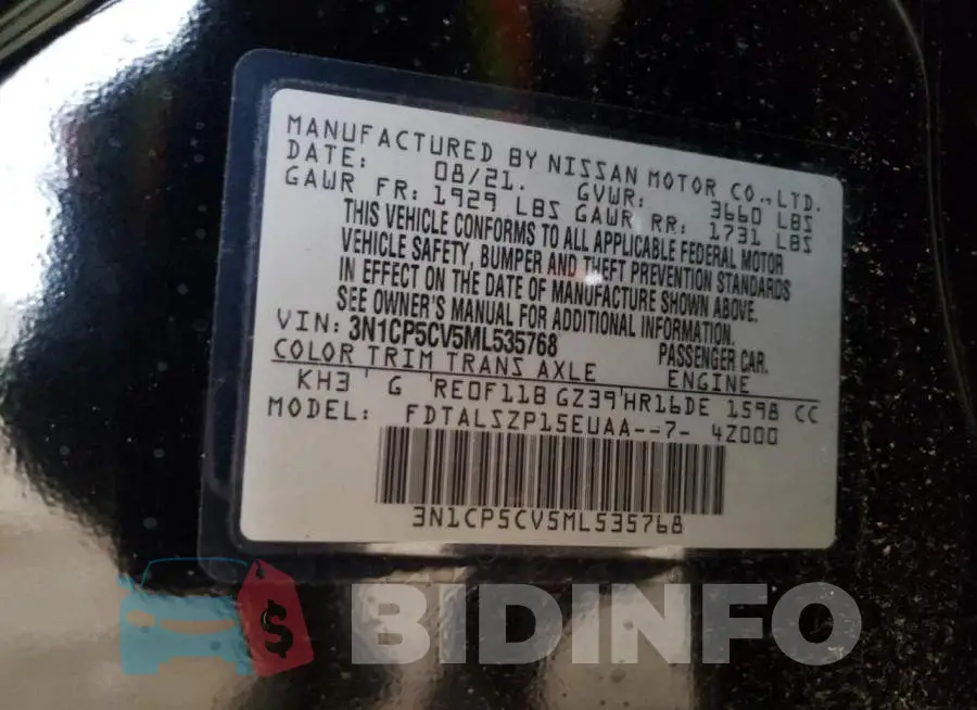 3N1CP5CV5ML535768 Photo# 12