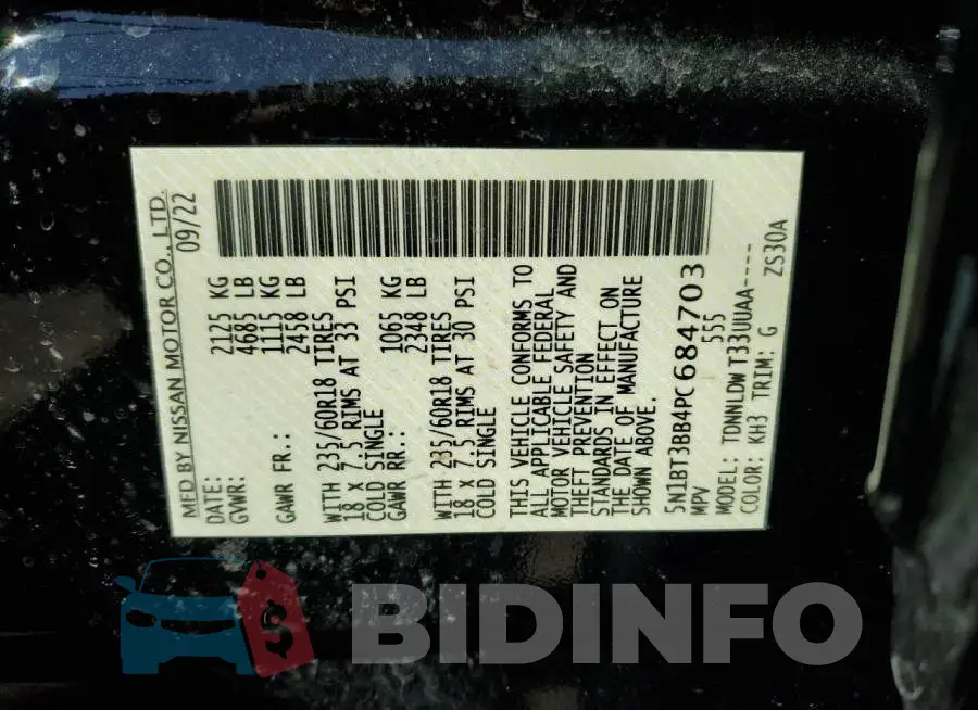 5N1BT3BB4PC684703 Photo# 12