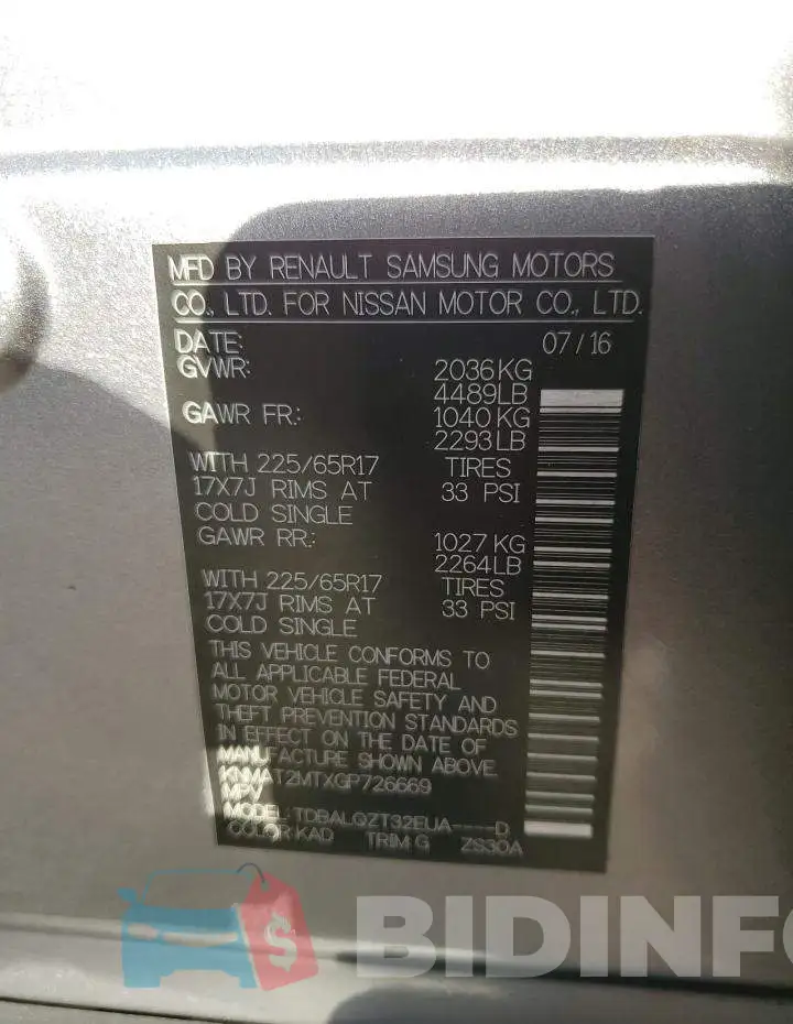 KNMAT2MTXGP726669 Photo# 13