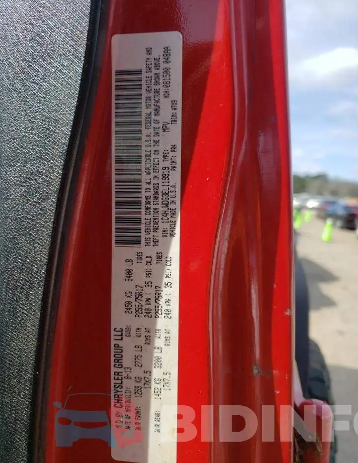 1C4HJWDG3EL119919 Photo# 12