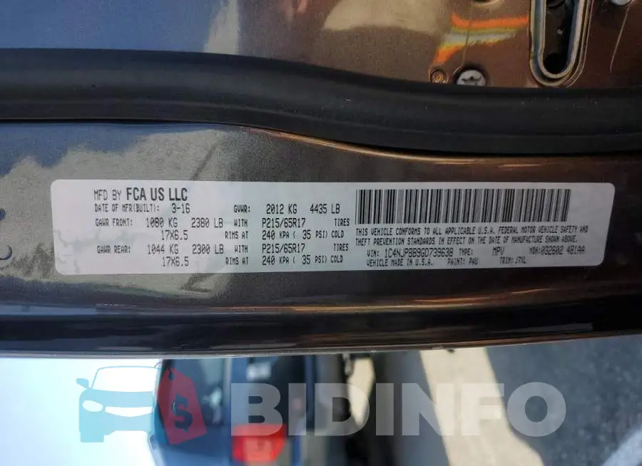 1C4NJPBB9GD739638 Photo# 13