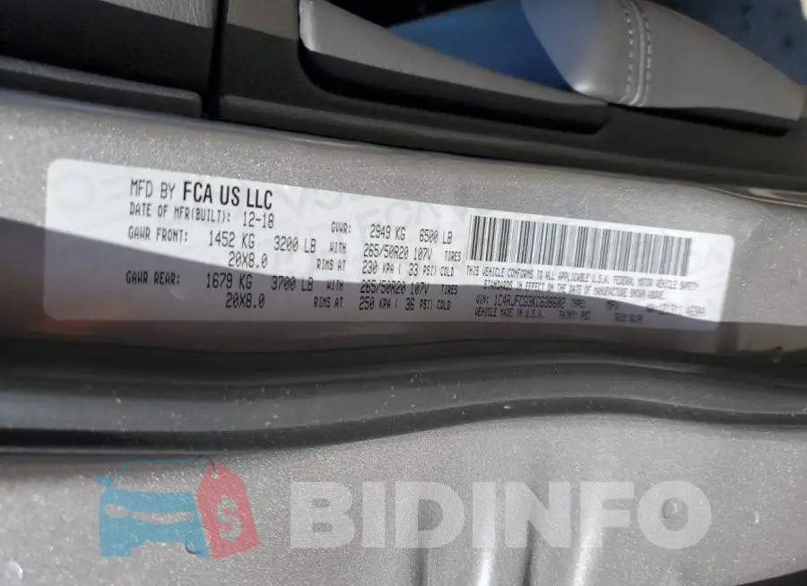 1C4RJFCG3KC638602 Photo# 12