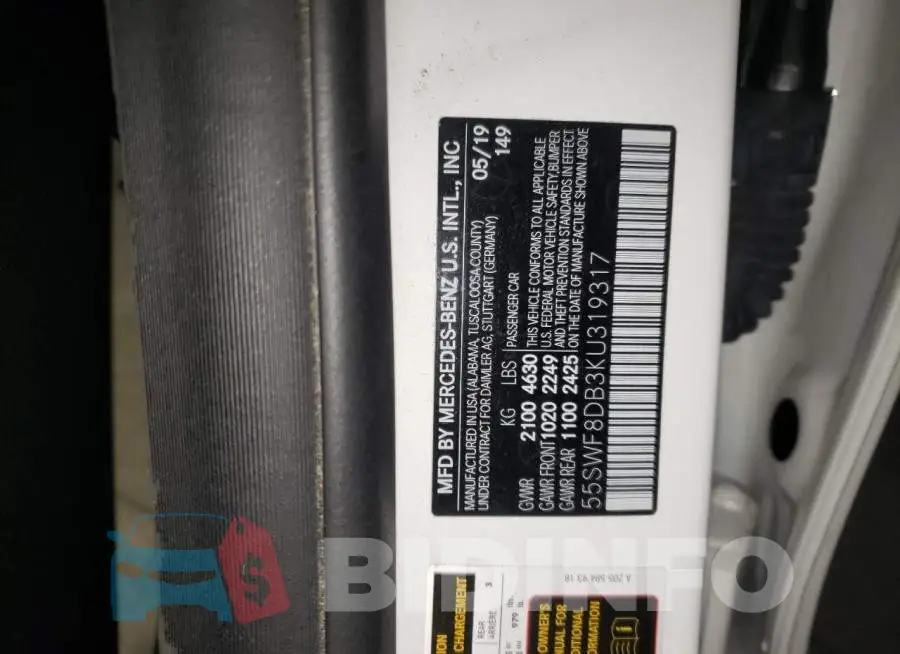 55SWF8DB3KU319317 Photo# 13