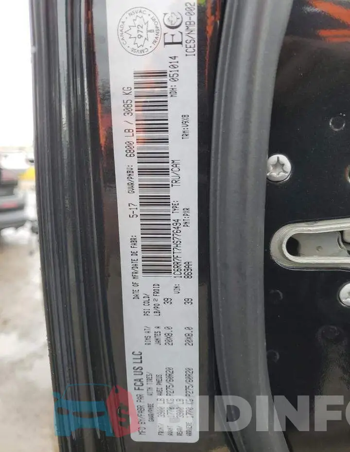 1C6RR7FT7HS776494 Photo# 12