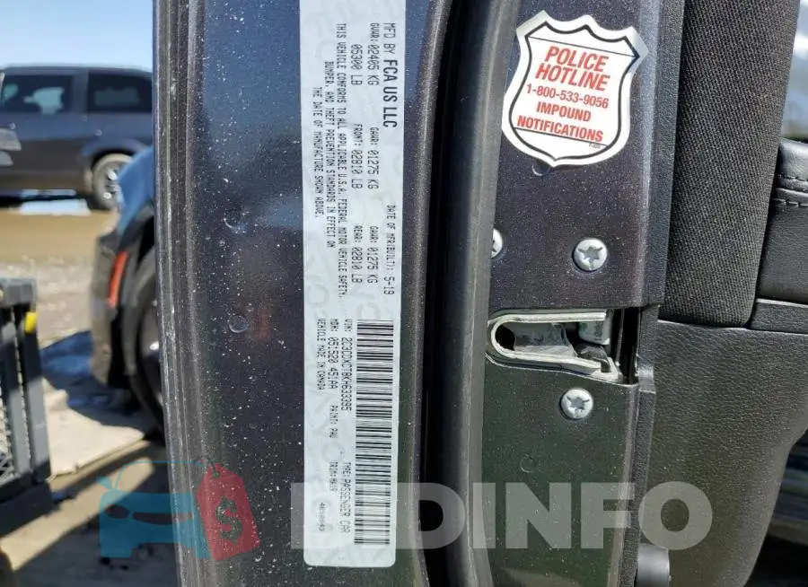 2C3CDXCT8KH633395 Photo# 12