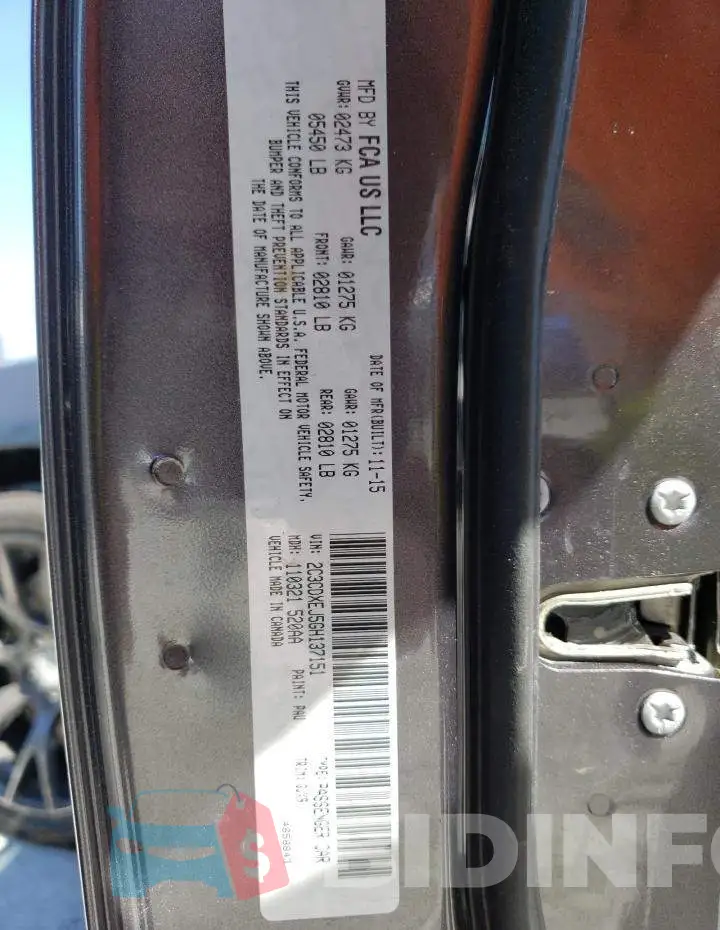 2C3CDXEJ5GH137151 Photo# 12