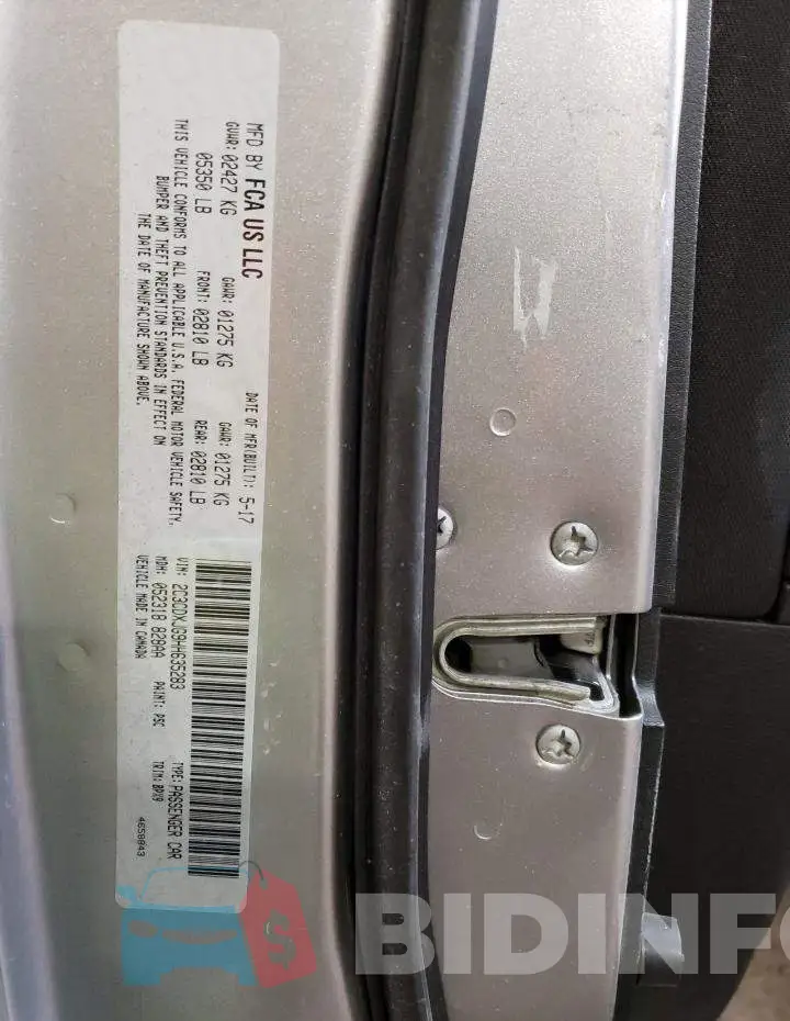 2C3CDXJG9HH635283 Photo# 13