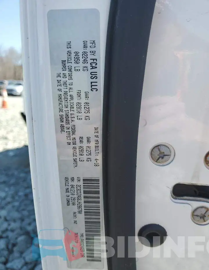 2C3CDZAG6JH286780 Photo# 12