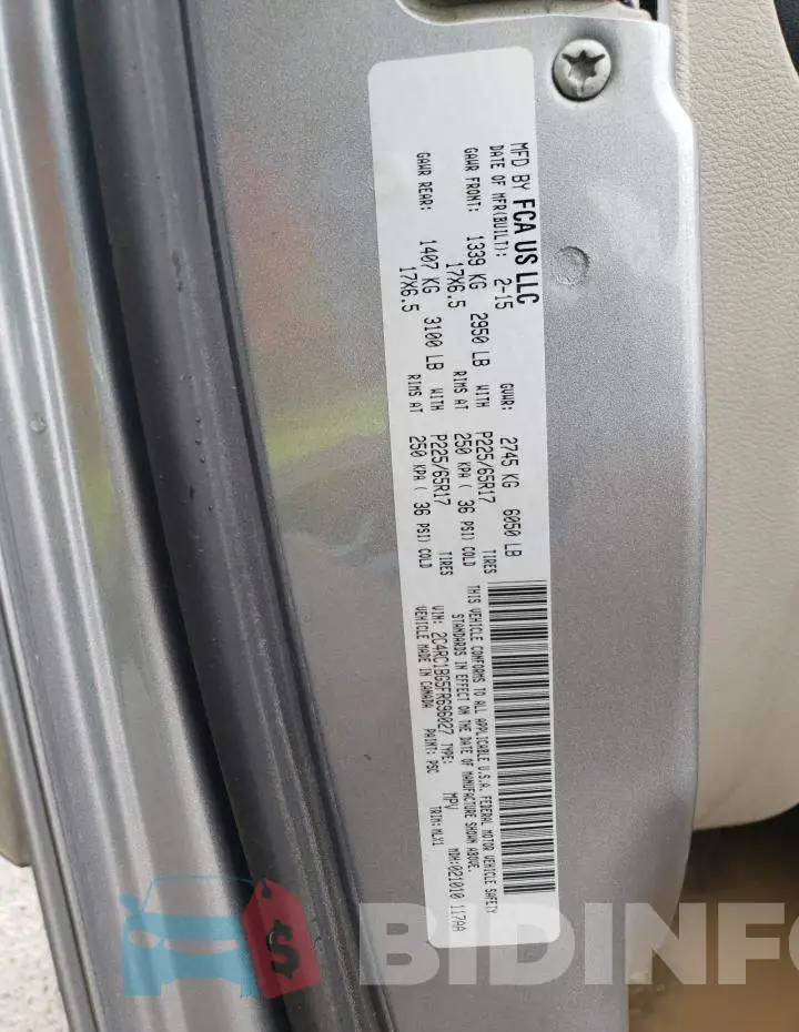 2C4RC1BG5FR696027 Photo# 14