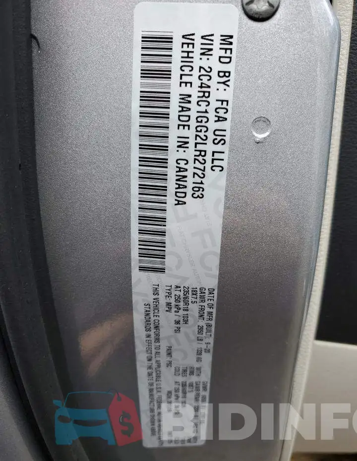 2C4RC1GG2LR272163 Photo# 13