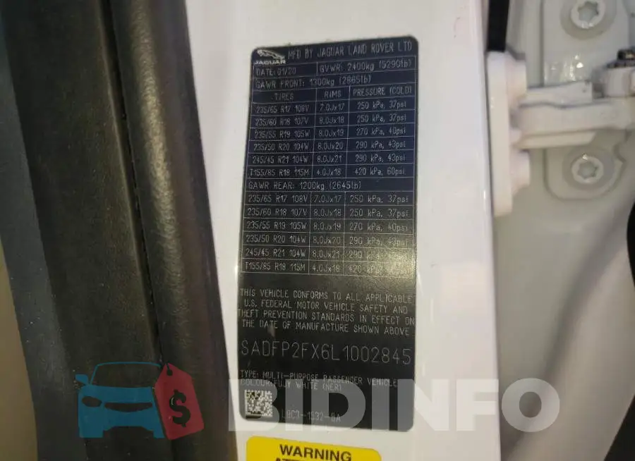 SADFP2FX6L1002845 Photo# 13