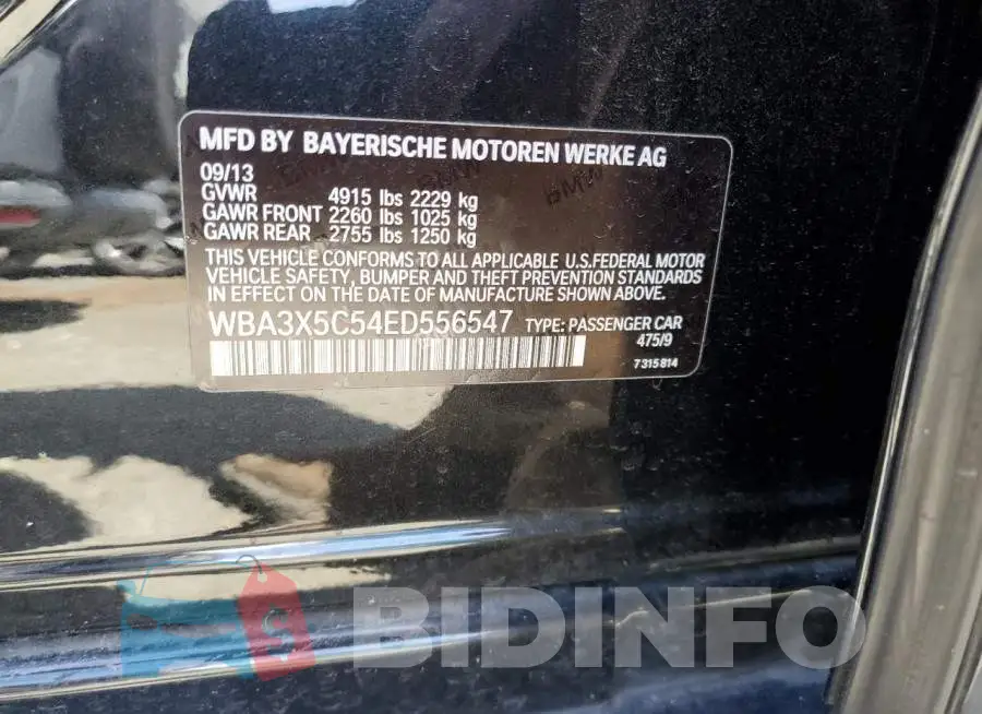 WBA3X5C54ED556547 Photo# 12