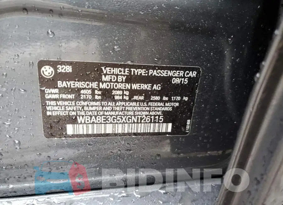 WBA8E3G5XGNT26115 Photo# 12