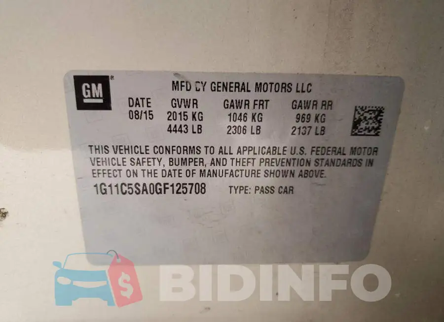 1G11C5SA0GF125708 Photo# 12