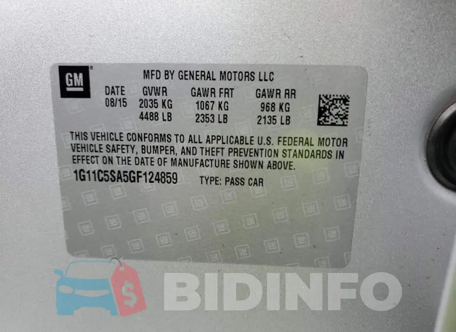 1G11C5SA5GF124859 Photo# 13